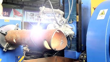 5 axis cnc pipe cutting and beveling machine video