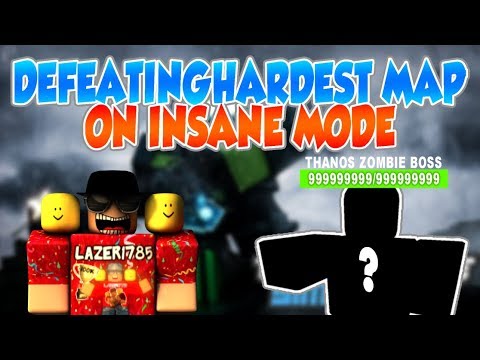 Roblox Tower Defense Simulator Defeating Hardest Map On Insane Mode Best Zombies Youtube - hardest zombie to destary in roblox tower defence similator