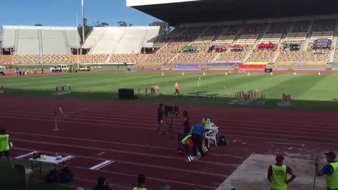 Travis Iles 6.70 long jump, GPS 2015 Brisbane