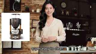 Coffee machine - One-click extraction of rich aroma, easy to clean