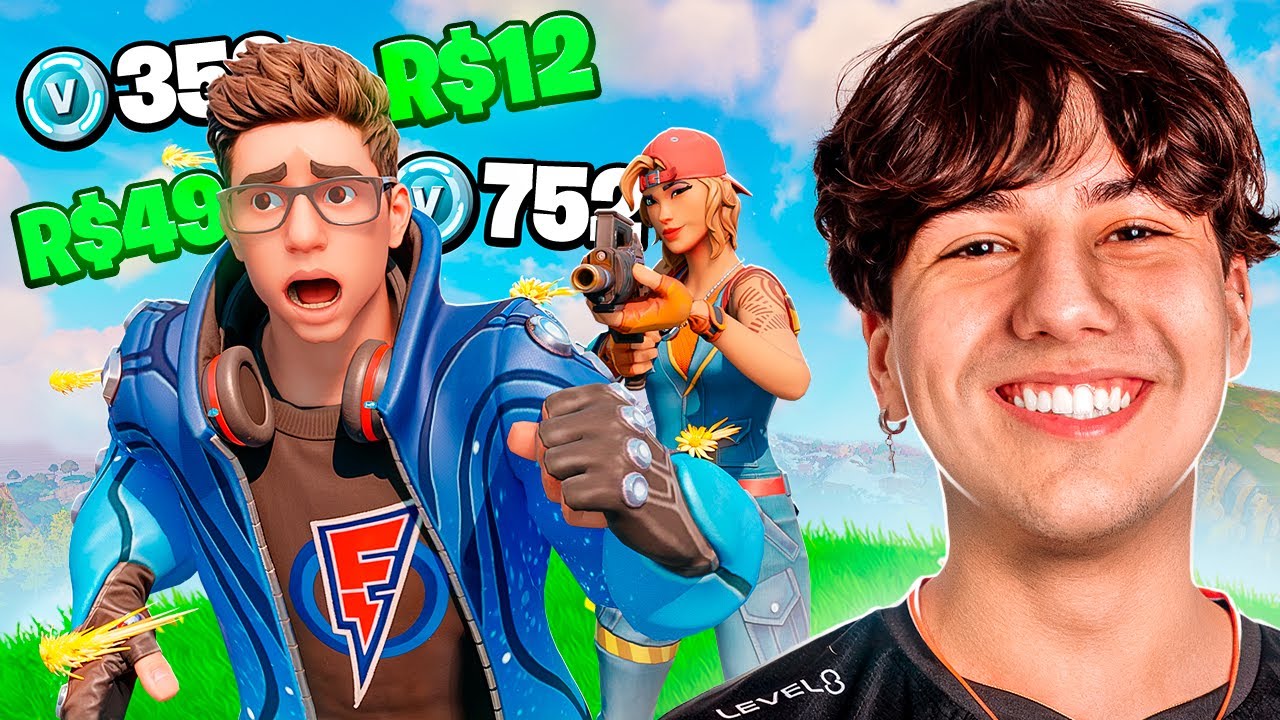 A CADA DANO EU GANHO 1 VBUCKS