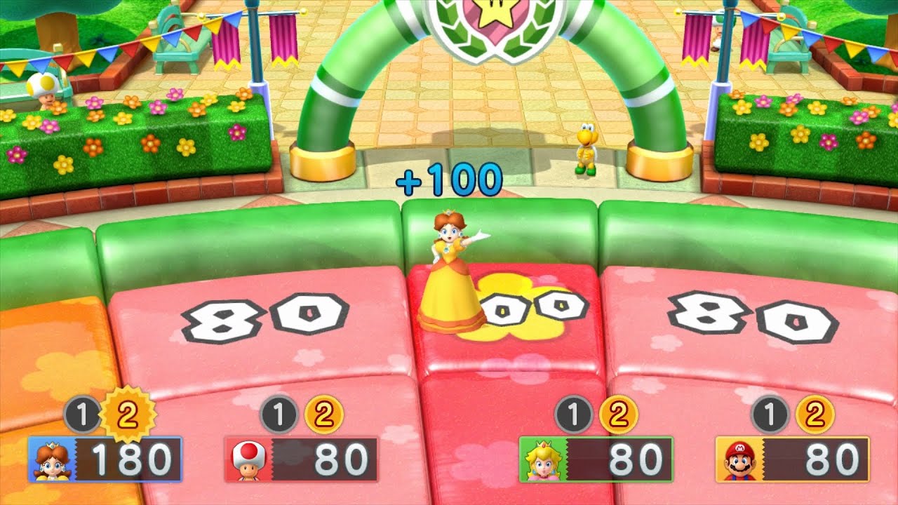Mario Party 10 Mario Party #456 Daisy vs Toad vs Peach vs Mario Chaos Castle Master Difficulty