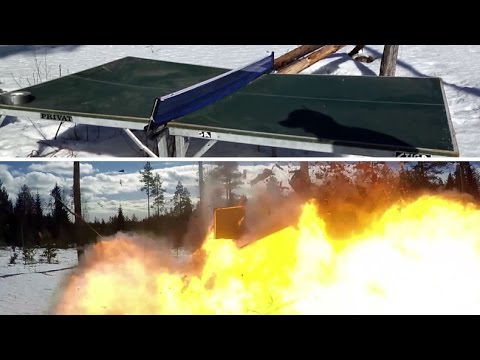 Ping pong table vs dynamite
