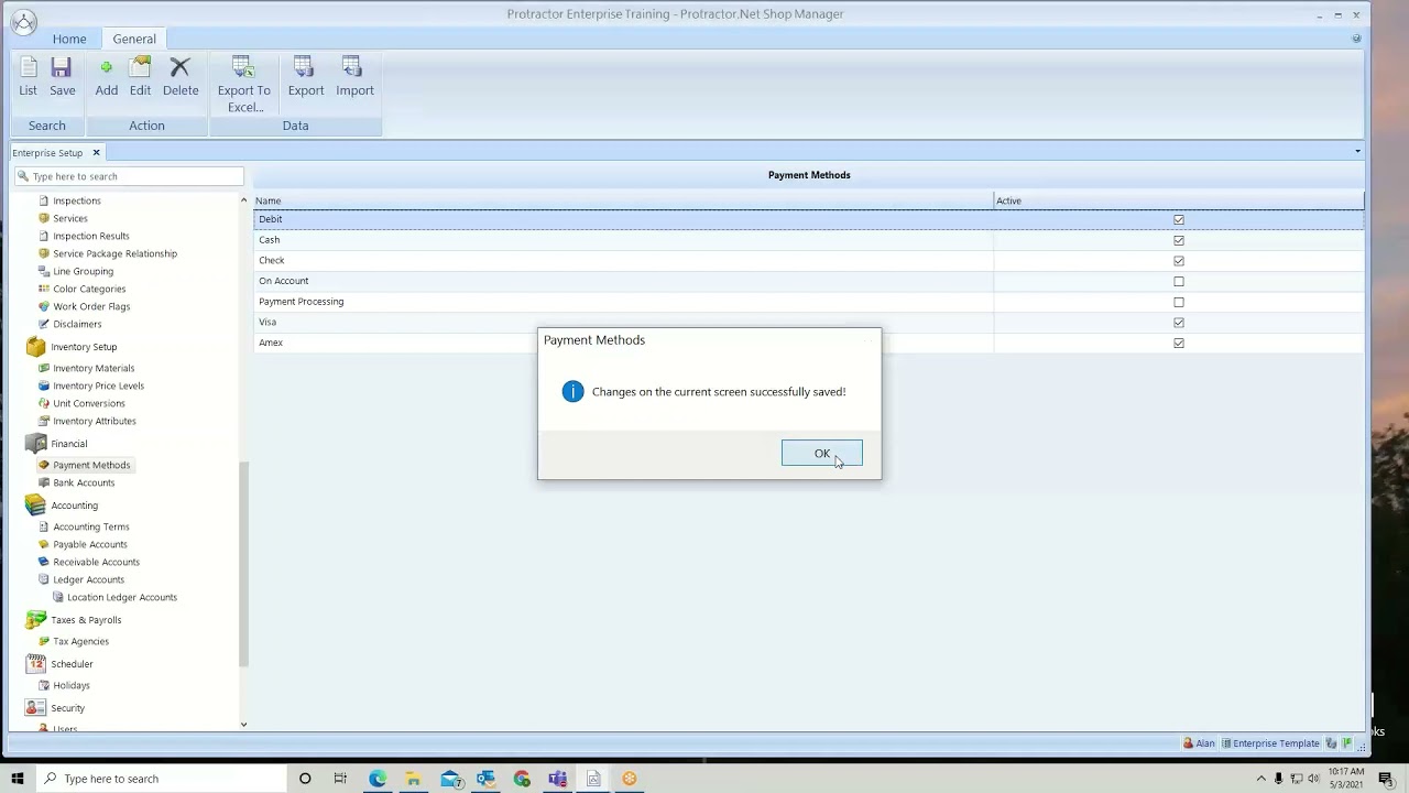 Enterprise - Payment Methods