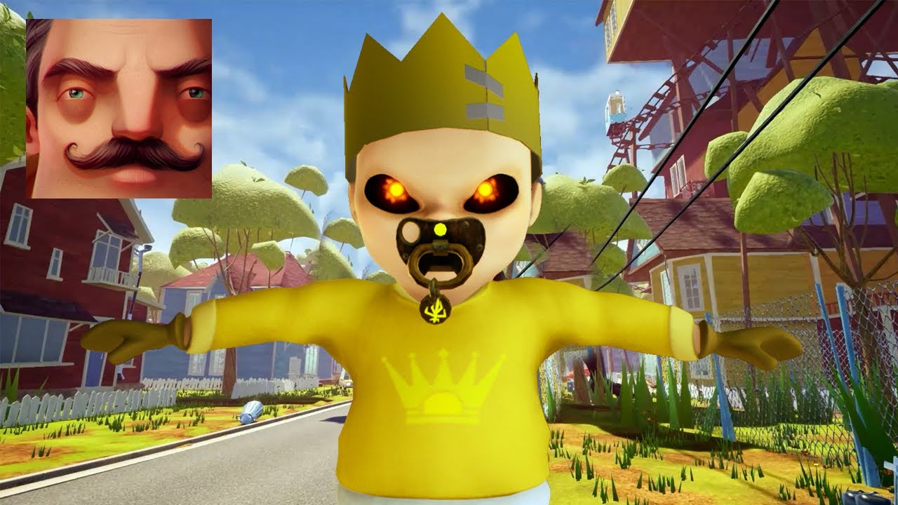 Yellow Neighbor Hello Neighbor - My New Neighbor Baby In Yellow EXE Act 2 Door Gameplay ...