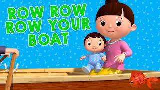 row row row your boat little baby bum nursery rhymes songs