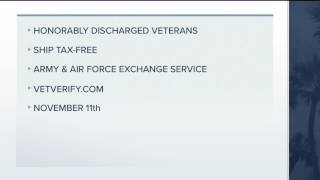 Honorably discharged veterans will soon be able to shop tax-free