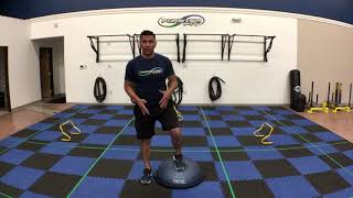 Bosu Shuffle Squat