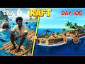 I Survived 100 Days on RAFT! #LastLifeGaming @LastLifeGaming12