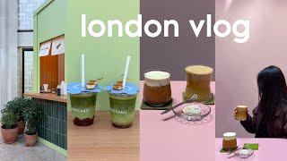 london vlog 🇬🇧 banana matcha, cafe hopping, heytea obsession, new food spots