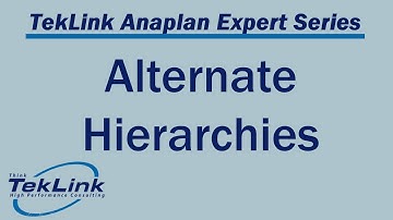 Alternate Hierarchies