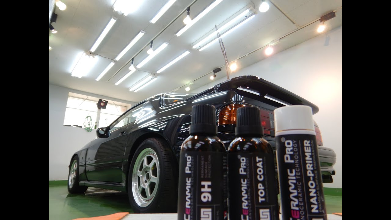 マツダRX-7｜全塗装後のボディにセラミックコーティング】札幌市北区