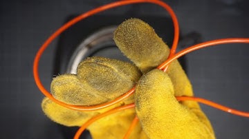 Welding polycord belts with the hot plate method