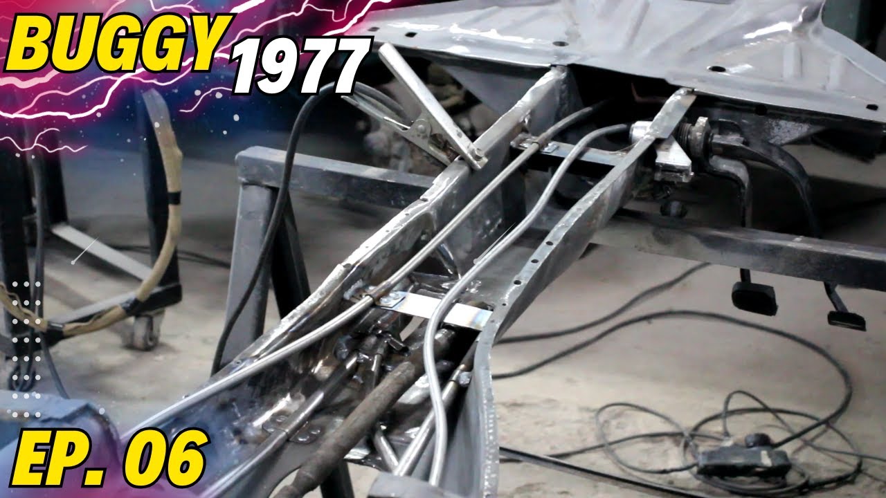 Buggy 1977 - Restauração/ Instalação dos tubos internos do chassi em inox  - EP. 06