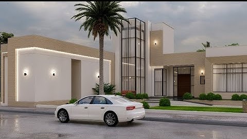 Modren villa design in revit architecture #Rendering in lumion #lumionanimation #3danimation