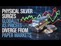 Physical Silver Surges Globally as Prices Diverge from Paper Markets