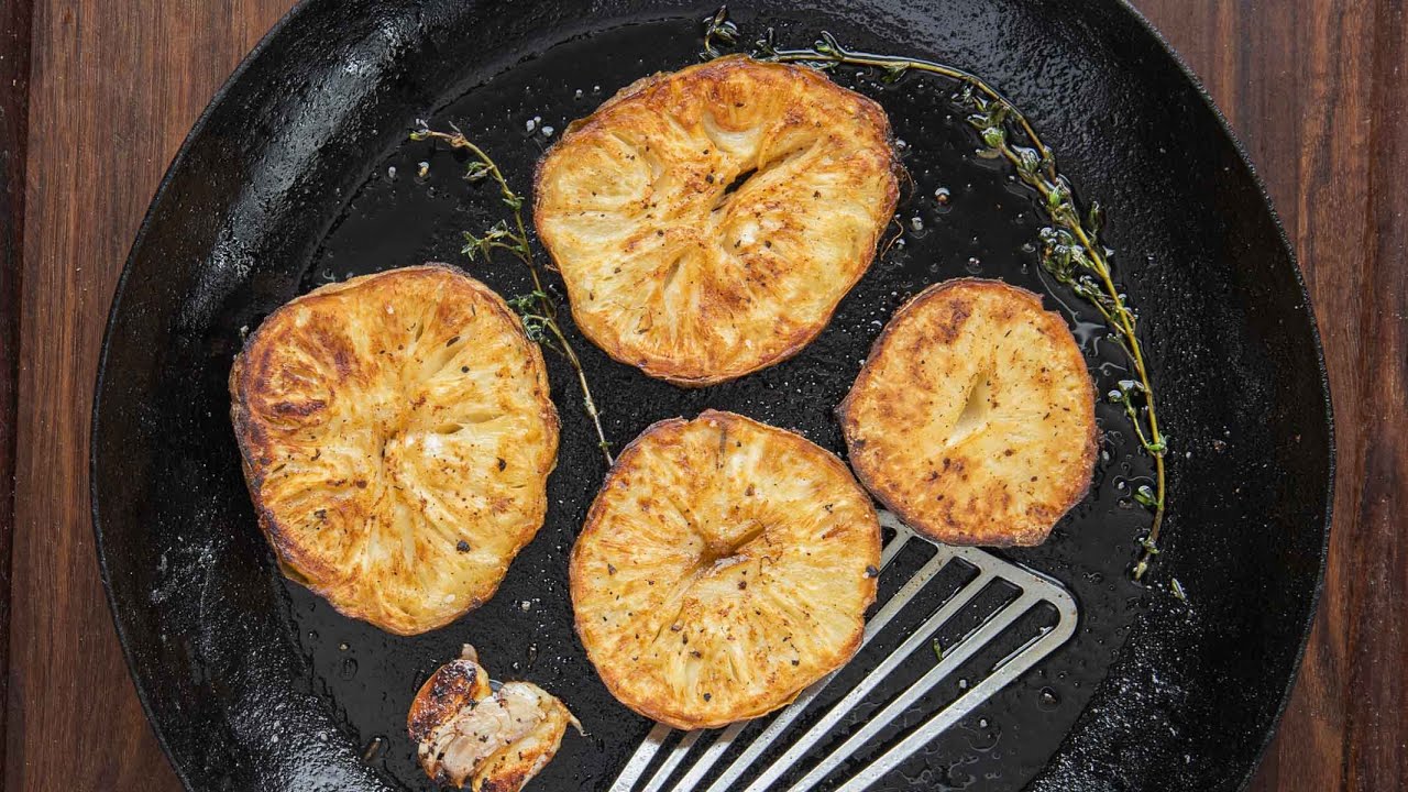 Whole Roasted Celeriac Steak