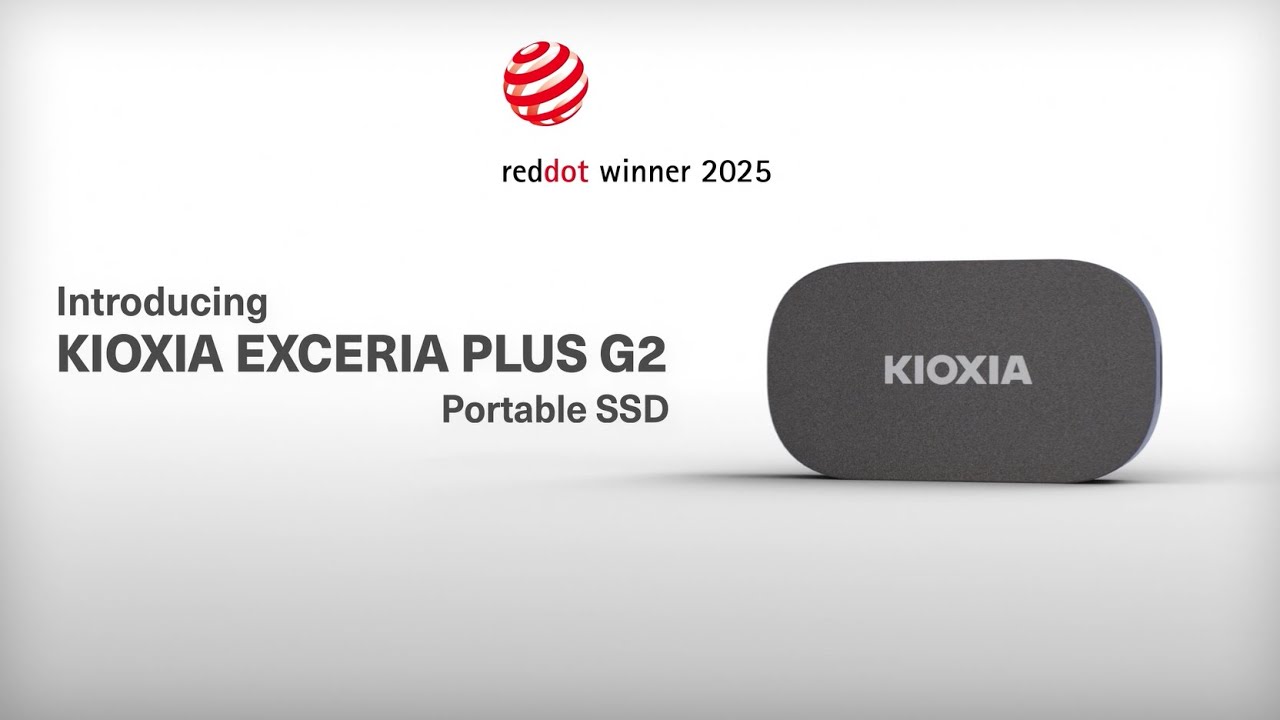 The Kioxia Exceria Plus Portable SSD With a 1tb Storage Capacity.