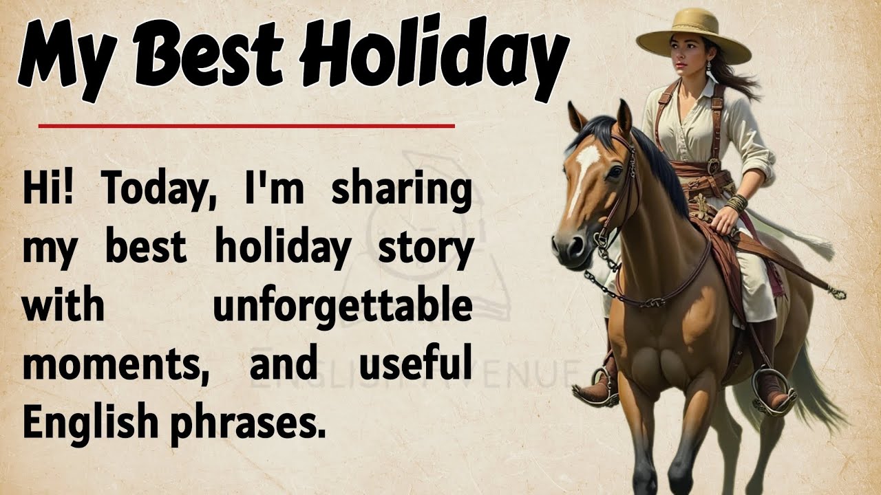 Outline Video My Best Holiday || Learn English Through Story Level 1 🔥 || English Listening Practice ✅