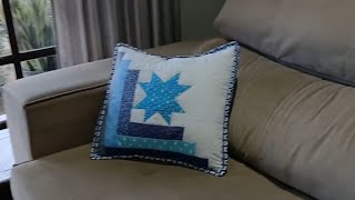##idéias com #retalhos #capa para almofada em #patchwork #diy passo a passo 🚶‍♀️a🚶‍♀️