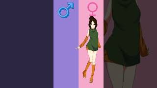 Naruto Character Gender Swap [EDIT]✓[AMV]#naruto #boruto #couple #shinobi #striker #shorts