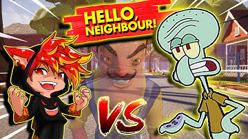 CHIPMUNK vs SPONGEBOB SQUIDWARD | Hello Neighbor Mod