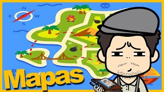 GEOGRAFIA - Mapas I Tipos de Mapas | Elementos de um Mapa