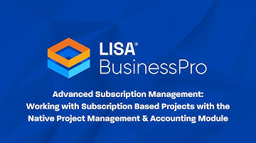 Working with Subscription Based Projects with the Native Project Management & Accounting Module