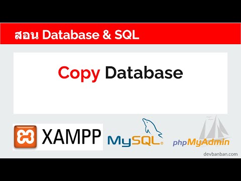 สอน Database & SQL Copy Database (คัดลอกฐานข้อมูล) - YouTube