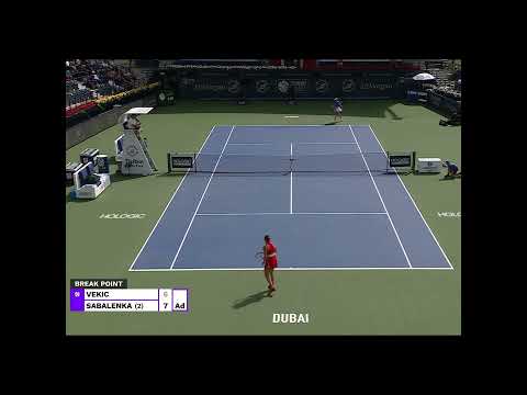 Donna Vekic vs. Aryna Sabalenka 2024 Dubai