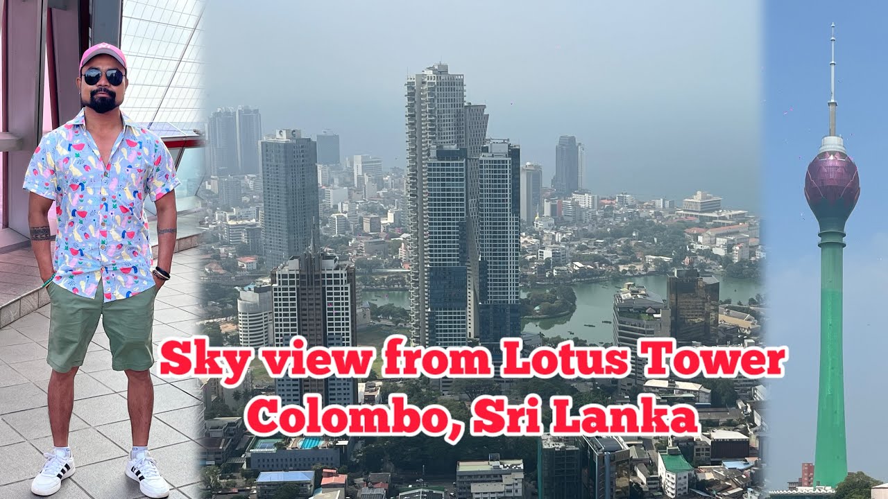Colombo Sri Lanka-ni capital songjimao mingsingipa aro namen chubegipa Lotus Tower-o gadoe city view