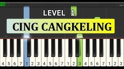 not piano cing cingkeling - tutorial level 1 - lagu daerah nusantara - tradisional -  jawa barat  - Durasi: 1:06. 