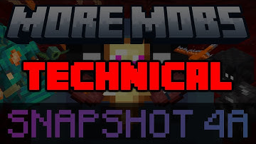 [TECHNICAL] "More Mobs" (Snapshot 4A) - Minecraft 1.16 data pack showcase
