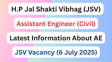 Himachal || Assistant Engineer (Civil) Vacancy Update || Let’s Study || July 2025 ||