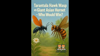 Who Is Stronger? Tarantula Hawk Wasp Vs Giant Asian Hornet The Tiger Brothers