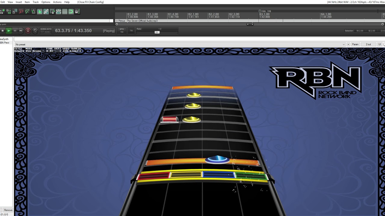 Primus - The Seven | Drum Chart (Rock Band 3)