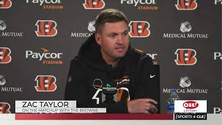 Bengals Head Coach Zac Taylor on Facing the Browns - Sports4CLE, 10/28/22