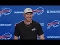 Joe Brady Addresses The Media During OTAs | Buffalo Bills