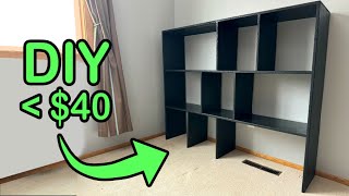 DIY Trendy Shelf made from Cheap Particle Board