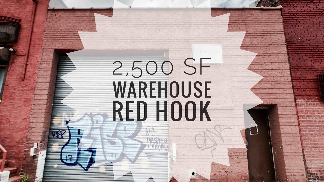 2,500 SF Warehouse for Lease with High Ceilings, Drivein Gate! Red Hook, Brooklyn NY 👍 Video
