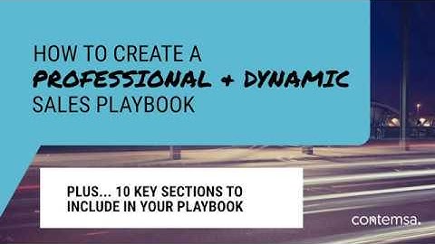 How to Create a Sales Playbook