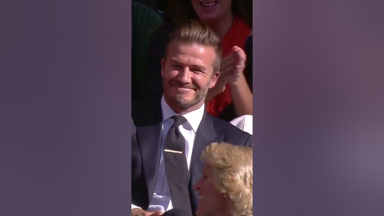 B/R Football on X: David Beckham taking in the Wimbledon action