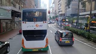 升級服務車在中環塞車 城巴E11B WR4108 銅鑼灣天后至東涌滿東邨(經東涌北)