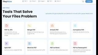 Journalist's Toolbox: Tinywow Productivity Tool
