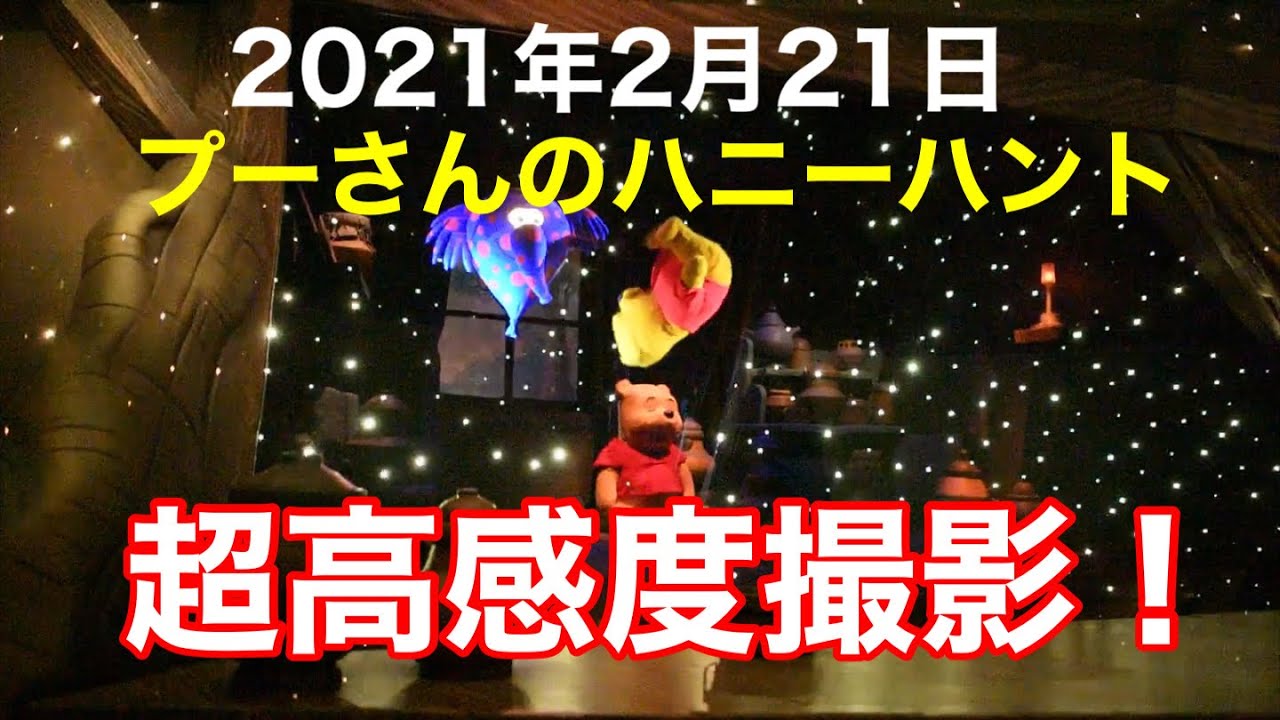 プーさんのハニーハント高感度撮影