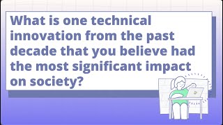 CSEdWeek 2025: What is one technical innovation from the past decade that had significant impact