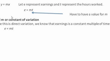 Direct Variation Example 2