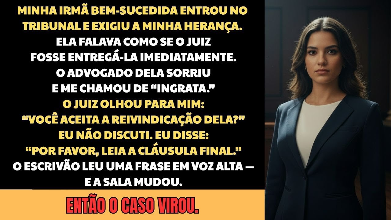Minha irmã bem-sucedida exigiu toda a minha herança no tribunal — O que eu disse fez o juiz...
