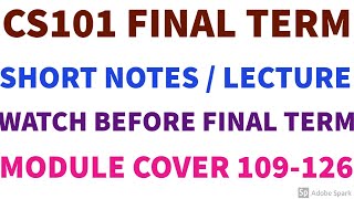 CS101 Final Term Short Notes Updated CS101 Final Term Preparation by Tech Solo Soft screenshot 4