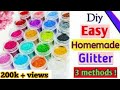 3 easy methods to make glitter at home without food colour | How to make glitter at home | Glitter |